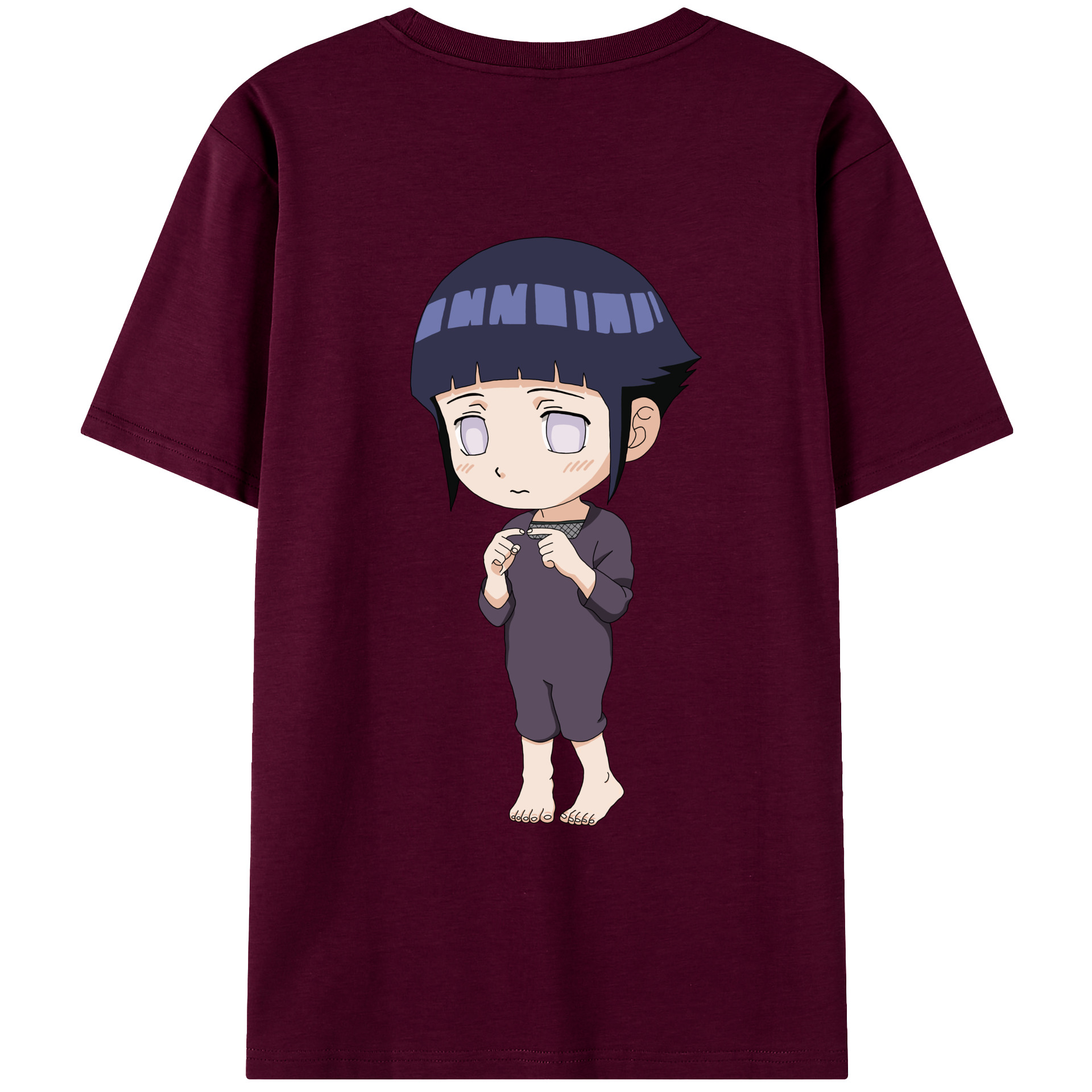 （画像用） NARUTO -ナルト- 日向ヒナタ Hyūga Hinata レディース半袖Tシャツ(バックプリント)